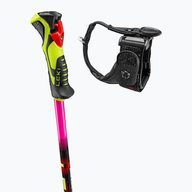 Детски скиорски щеки LEKI WCR Evo Lite SL TR neon pink/black/neon yellow 4