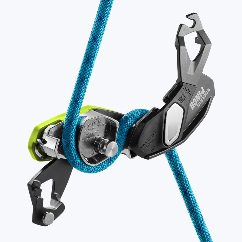 Устройство за закрепване EDELRID Pinch anthracite/oasis 4