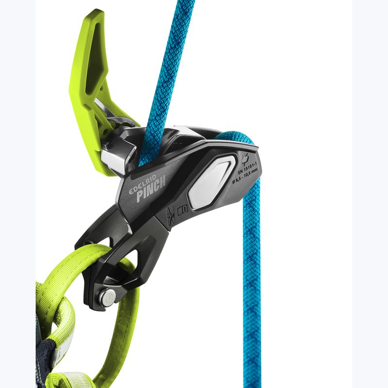 Устройство за закрепване EDELRID Pinch anthracite/oasis 6