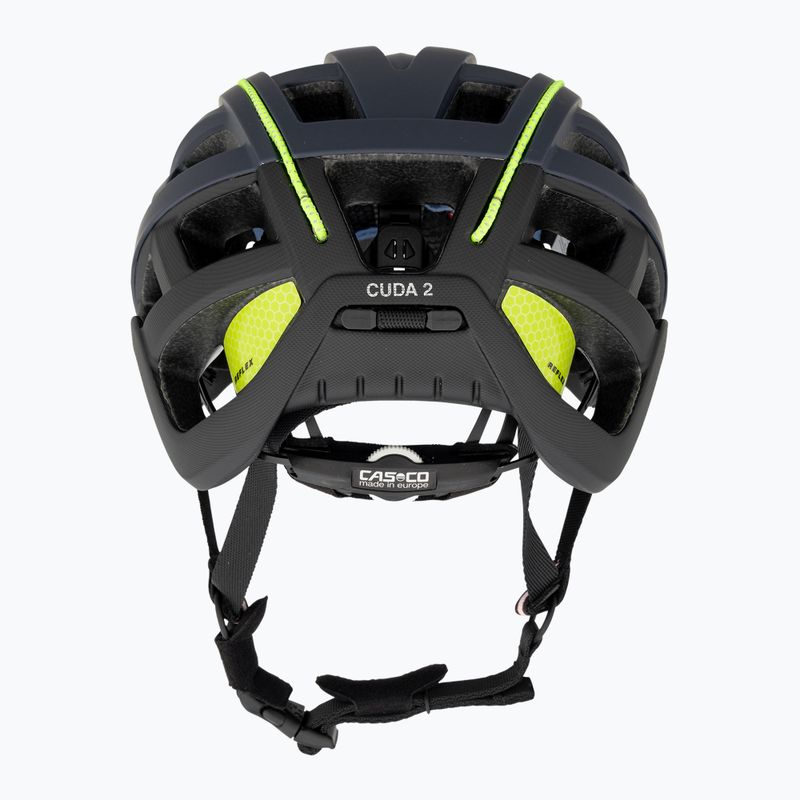 Велосипедна каска CASCO Cuda 2 blue/neon yellow matt 3