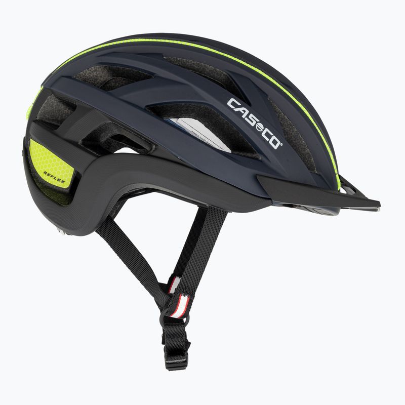 Велосипедна каска CASCO Cuda 2 blue/neon yellow matt 4