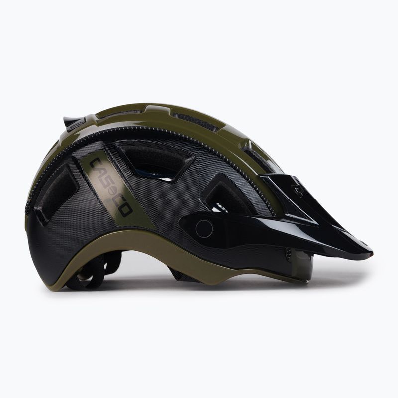 CASCO MTBE 2 каска за велосипед черна/олива матова 3