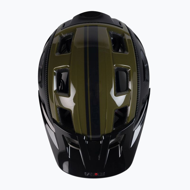 CASCO MTBE 2 каска за велосипед черна/олива матова 6