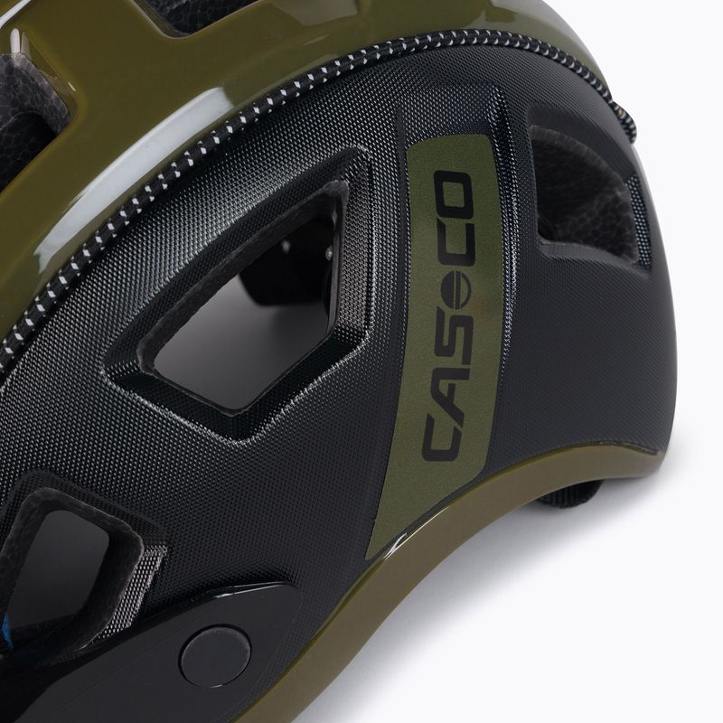 CASCO MTBE 2 каска за велосипед черна/олива матова 7