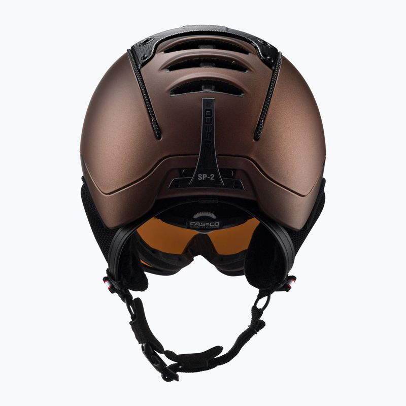 Ски каска CASCO SP-2 Carbonic Visor brown 07.3733 3