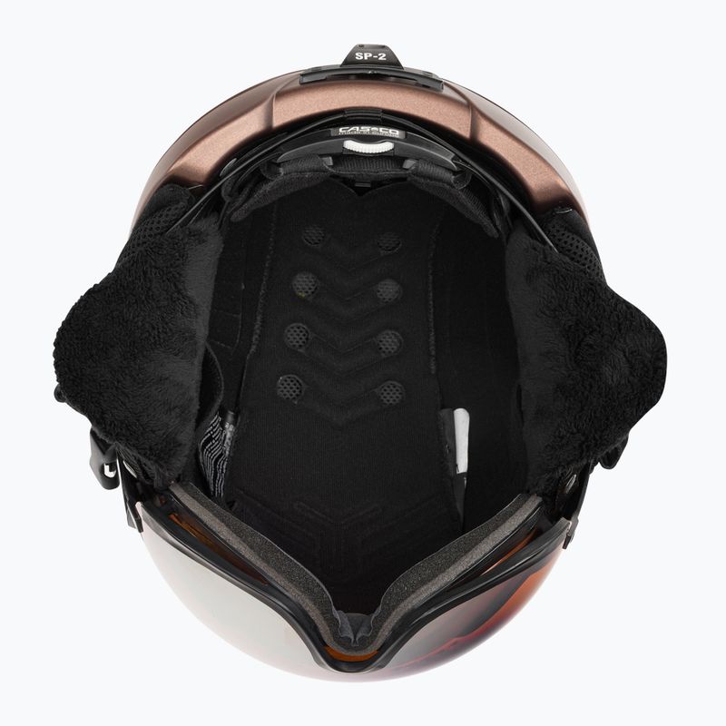 Ски каска CASCO SP-2 Carbonic Visor brown 07.3733 5
