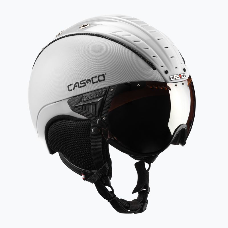 Ски каска CASCO SP-2 Carbonic Visor white 07.3737