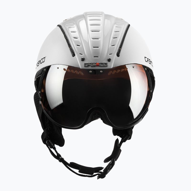 Ски каска CASCO SP-2 Carbonic Visor white 07.3737 2