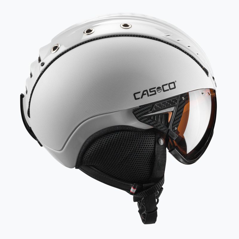 Ски каска CASCO SP-2 Carbonic Visor white 07.3737 4