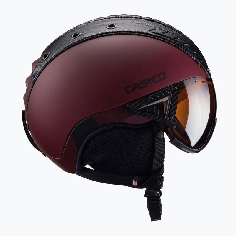 Ски каска CASCO SP-2 Carbonic Visor червена 07.3738 3