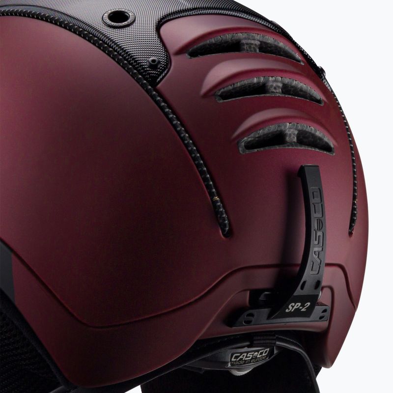 Ски каска CASCO SP-2 Carbonic Visor червена 07.3738 7