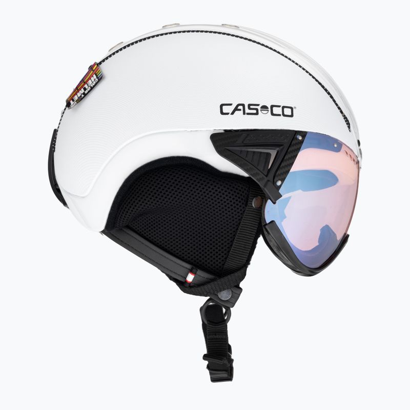 Ски каска CASCO SP-2 Photomatic Visor структуриран бял гланц 4