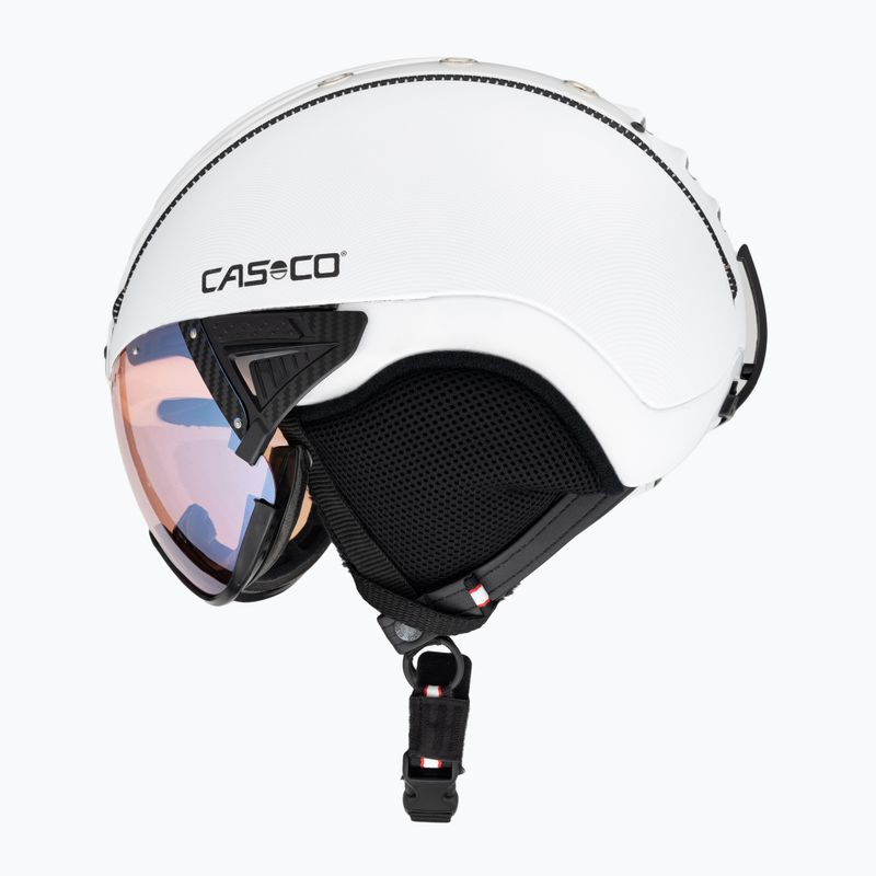 Ски каска CASCO SP-2 Photomatic Visor структуриран бял гланц 5