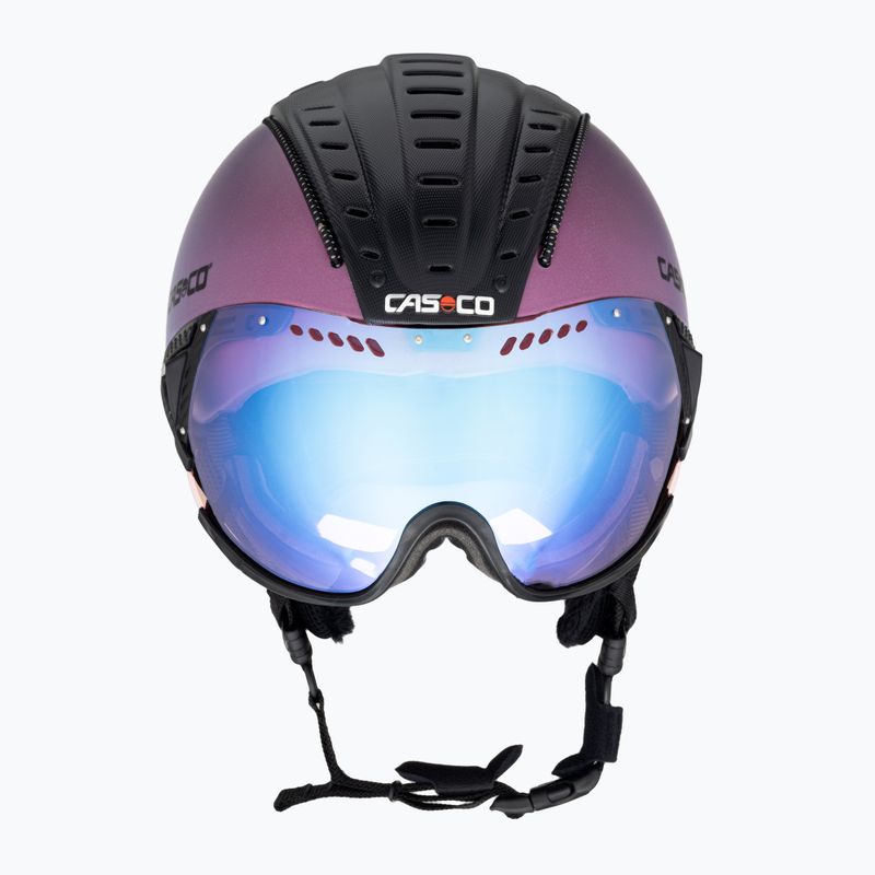 Ски каска CASCO SP-2 Photomatic Visor структуриран небесен градиент матов 2