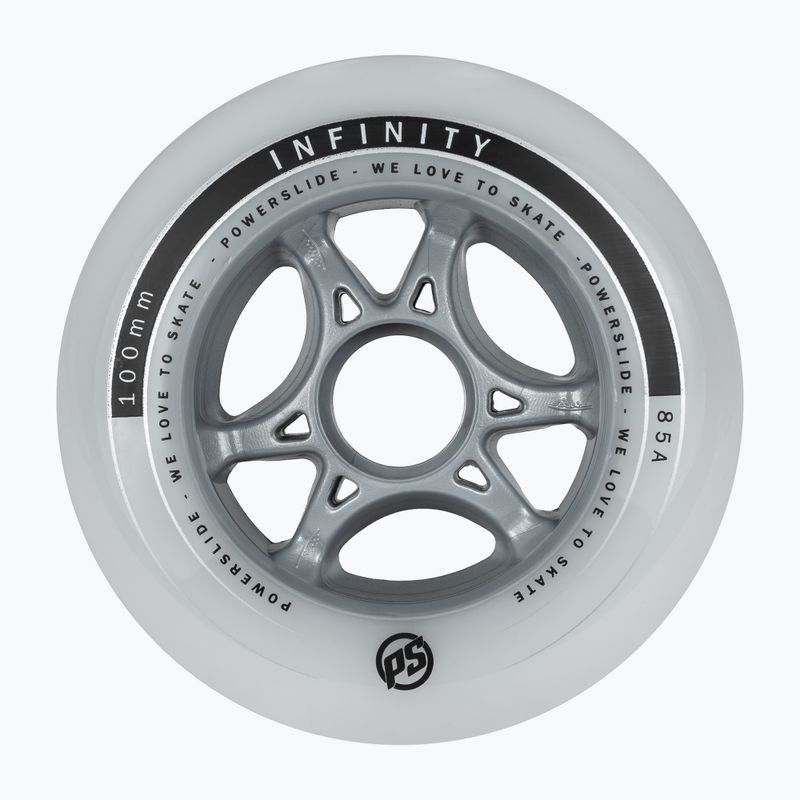 Powerslide Infinity II колела за ролери 100mm/85A 4 бр. бели 905224