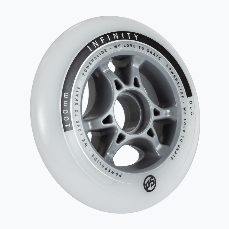 Powerslide Infinity II колела за ролери 100mm/85A 4 бр. бели 905224 2