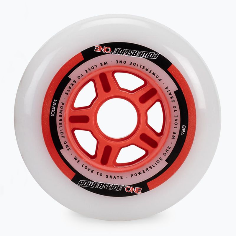Powerslide PS One Разделител/подложки за колела за ролери 100mm/82A 8 бр. бял 905302