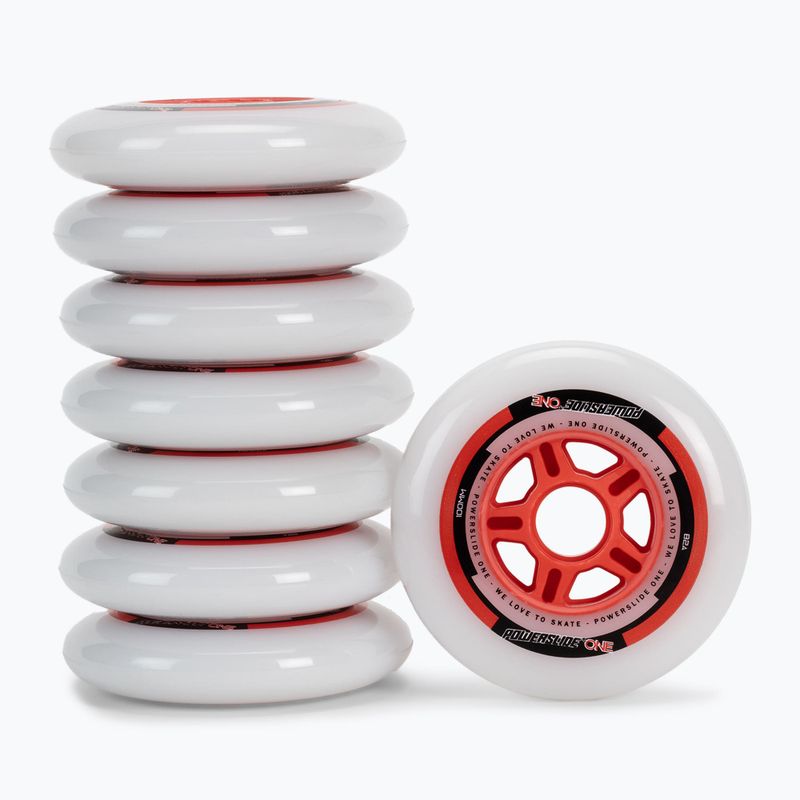 Powerslide PS One Разделител/подложки за колела за ролери 100mm/82A 8 бр. бял 905302 2