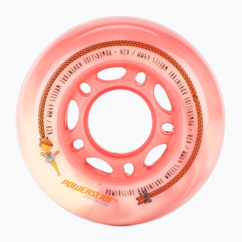 Powerslide Princess Girls Wheel 64 4-pack pink 905315 колела за ролери 2