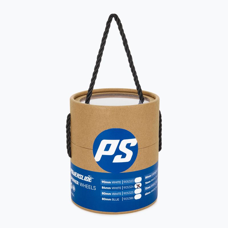 Powerslide Spinner Ролкови остриета 84mm/88A 4 бр. бели 905324