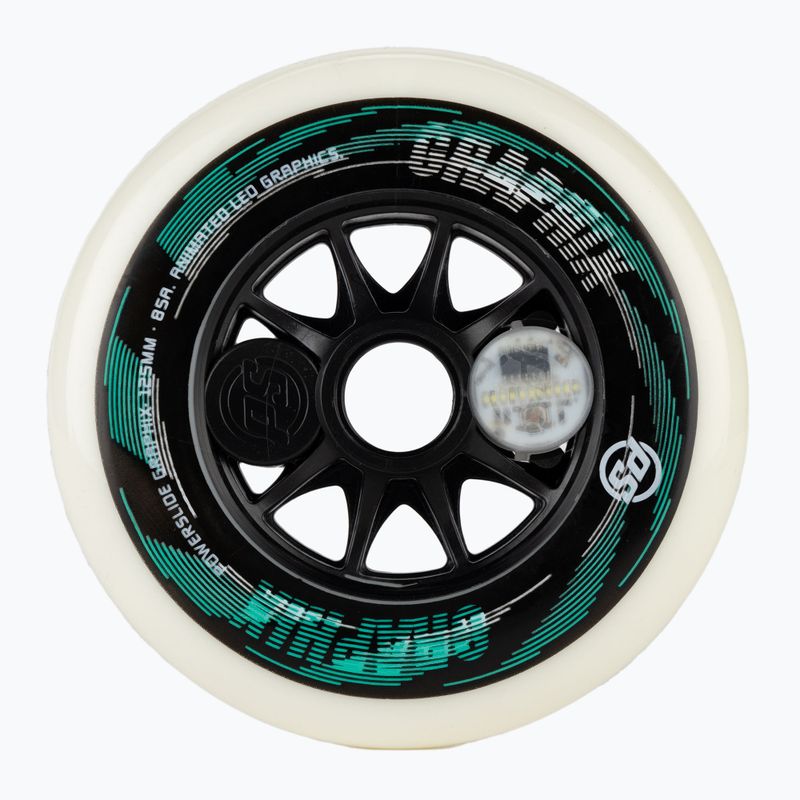 Powerslide Graphix Леви колела за ролери бели 905361