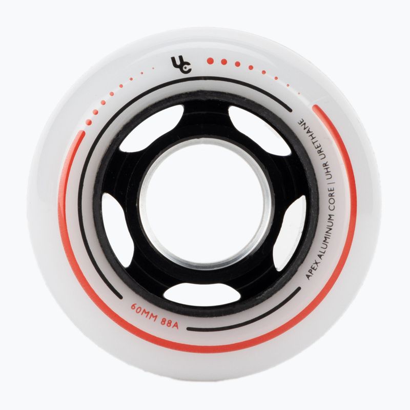 UNDERCOVER WHEELS Apex 60 4-Pack бели/черни колела за ролери 406192 2