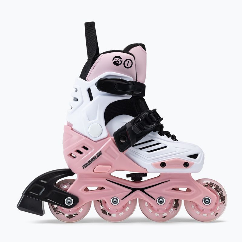 Детски кънки Powerslide Khaan Junior LTD в бяло и розово 940672 2
