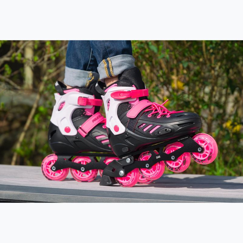 Детски ролкови кънки Powerslide Khaan SQD Jr розови 5