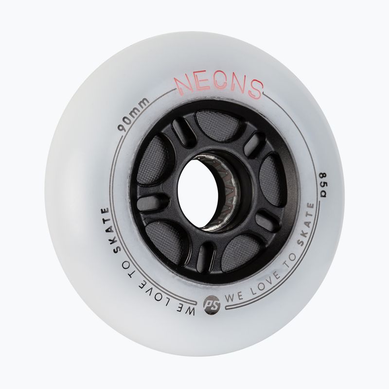Powerslide Neons 90 mm/85A колела за ролери 4 бр. червени. 2