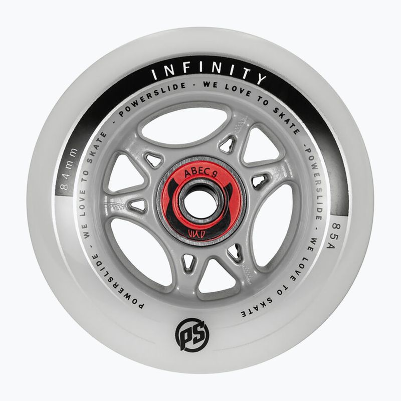Колела за ролери Powerslide Infinity 84 RTR ABEC9/Spacer 4 бр. grey