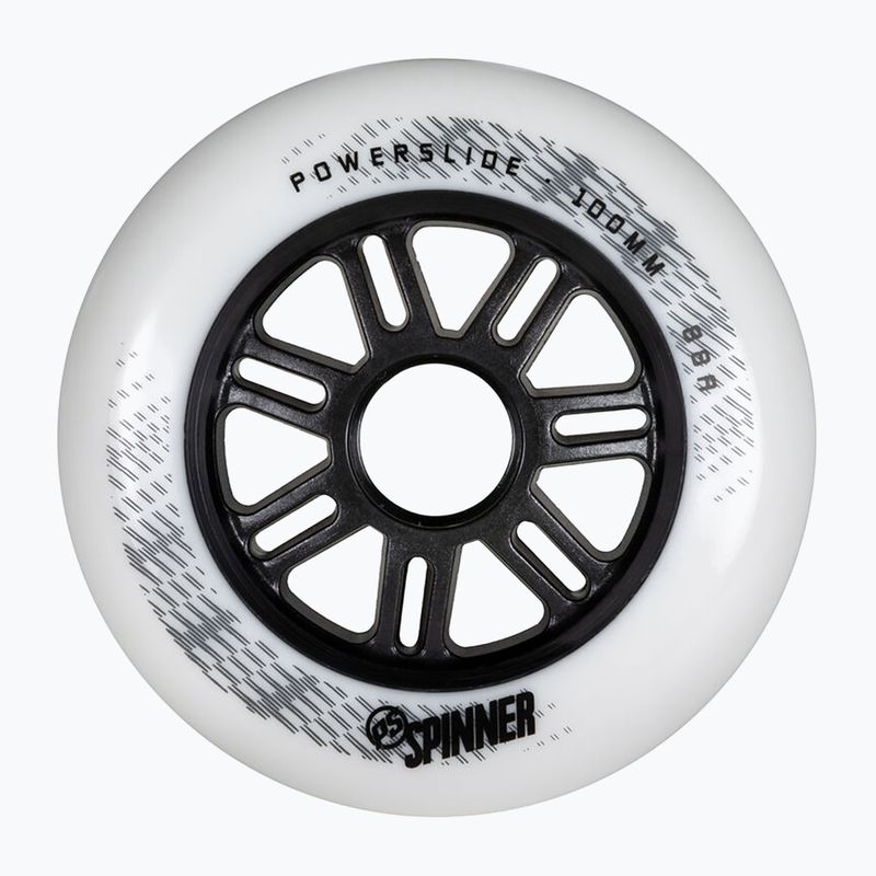 Powerslide Spinner 100 mm/88A колела за ролери 3 бр. бели.