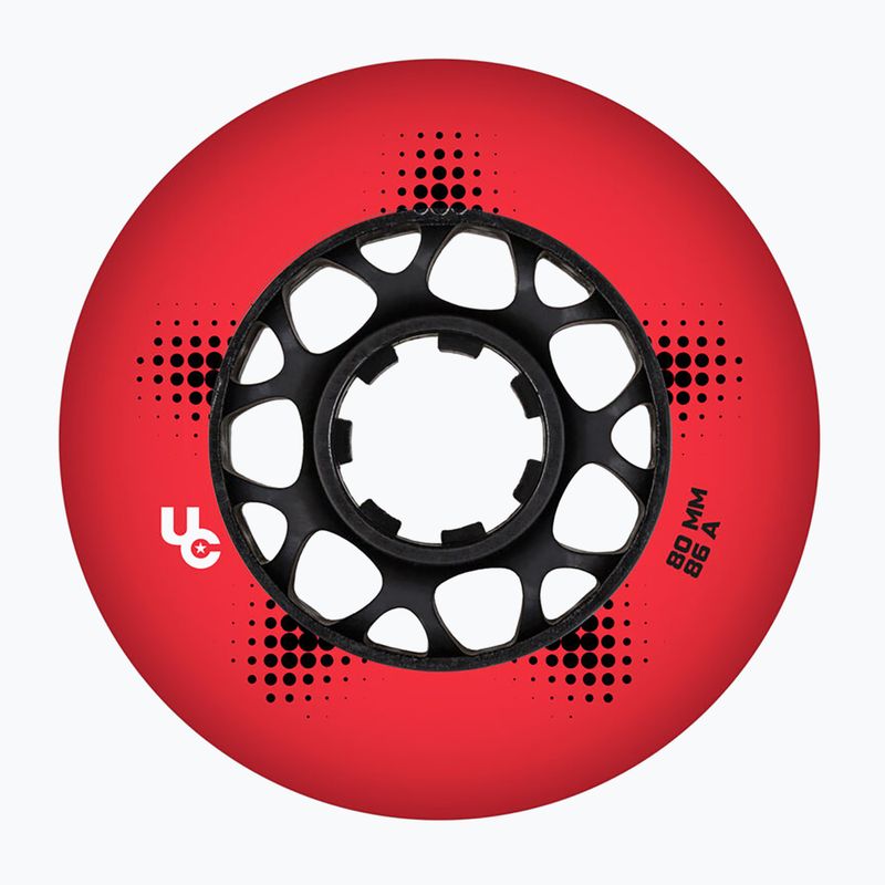 Колела за ролери UNDERCOVER WHEELS Team Pro 80 mm/86A 4 pcs. red