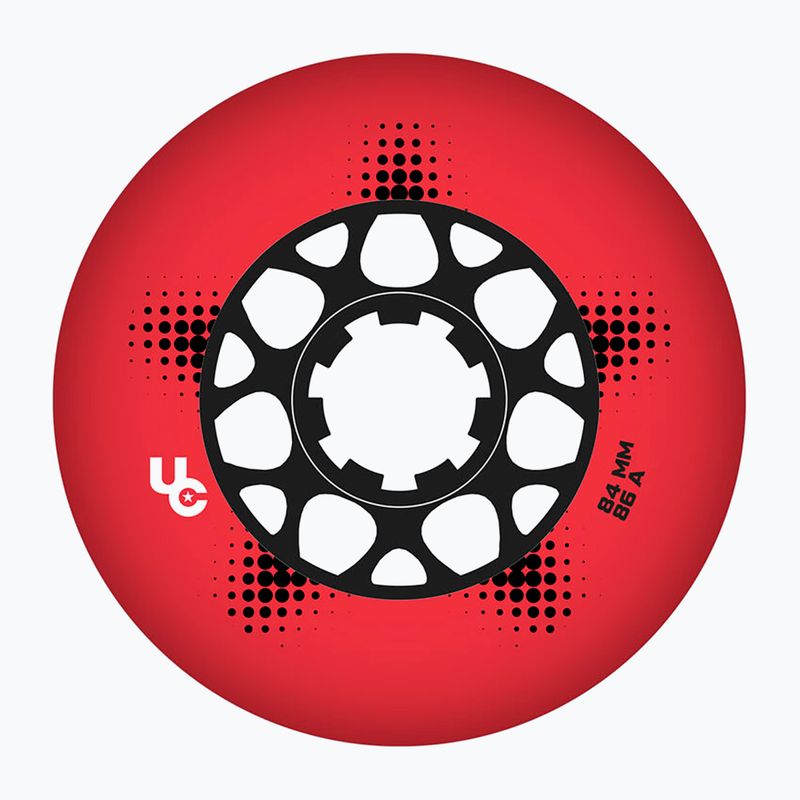 Колела за ролери UNDERCOVER WHEELS Team Pro 84 mm/86A 4 pcs. red