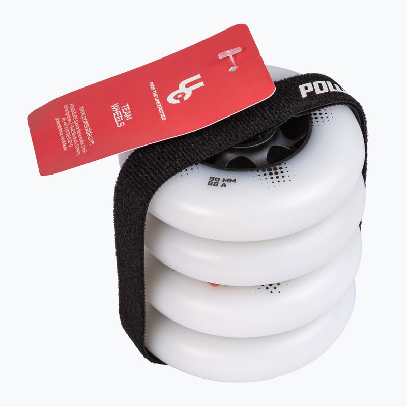 Колела за ролери UNDERCOVER WHEELS Team Pro 90 mm/88A 4 pcs. white 2