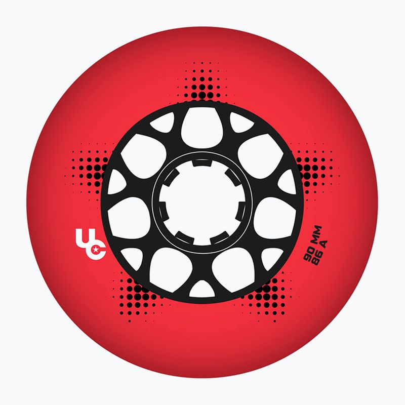 Колела за ролери UNDERCOVER WHEELS Team Pro 90 mm/86A 4 pcs. red
