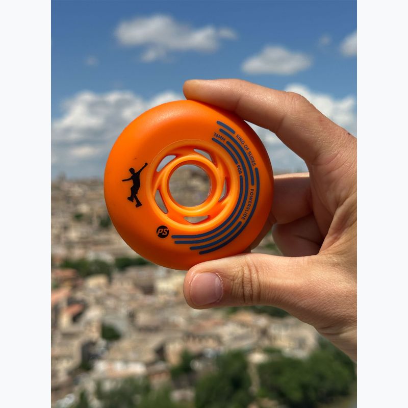 Колела за ролери Powerslide King of Slides 4 pcs 76 mm/90A orange/orange 5