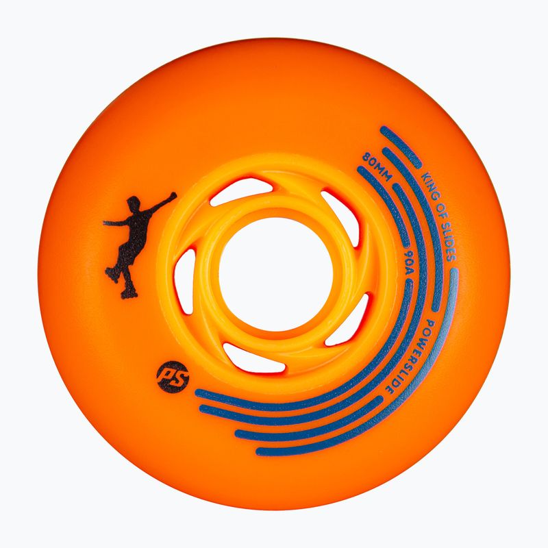 Колела за ролери Powerslide King of Slides 4 pcs. 80 mm/90A orange/orange 2