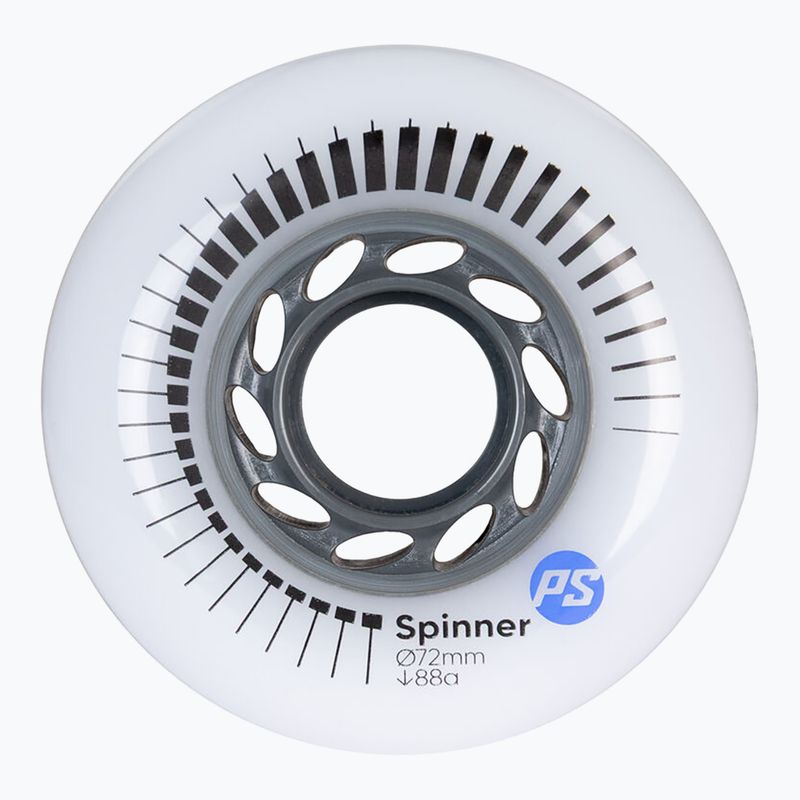 Колела за ролери Powerslide Spinner 72 mm/88A 4 pcs. white