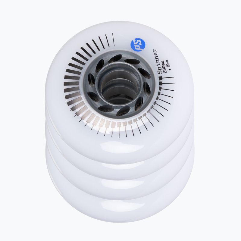Колела за ролери Powerslide Spinner 80 mm/88A 4 pcs. white 3