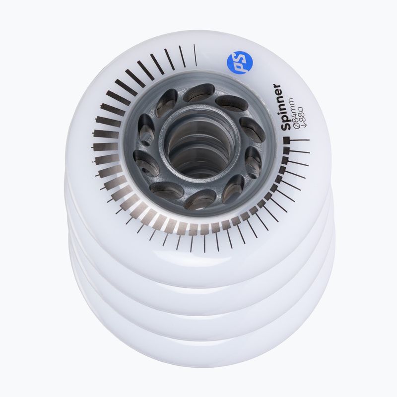 Колела за ролери Powerslide Spinner 84 mm/88A 4 pcs. white 3