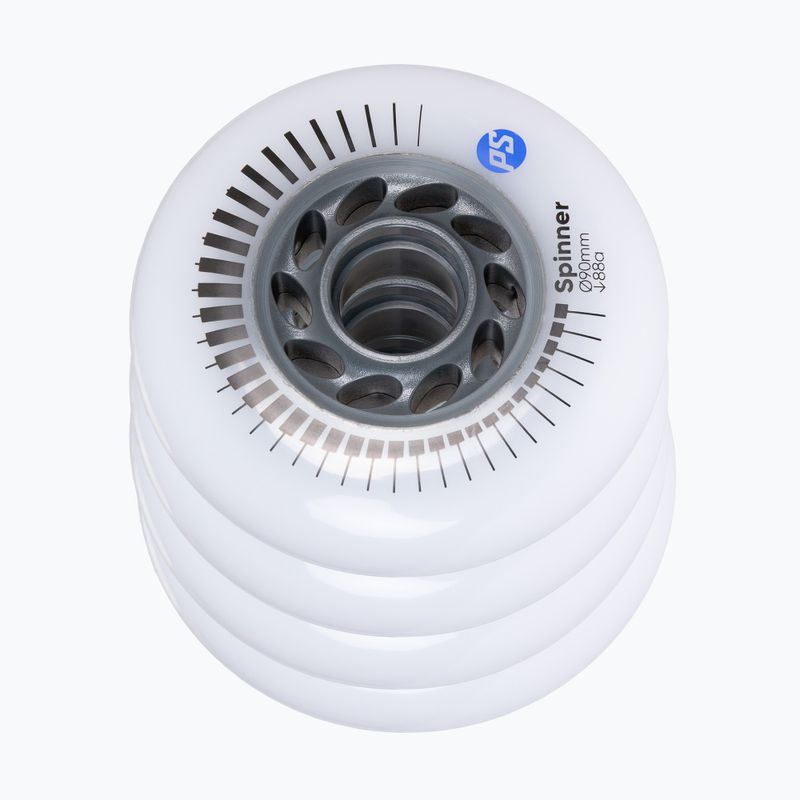 Колела за ролери Powerslide Spinner 90 mm/88A 4 pcs. white 3