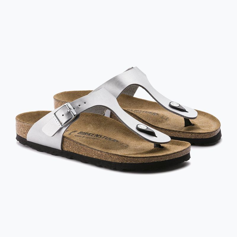 Джапанки BIRKENSTOCK Gizeh Birko-Flor Narrow silver 3