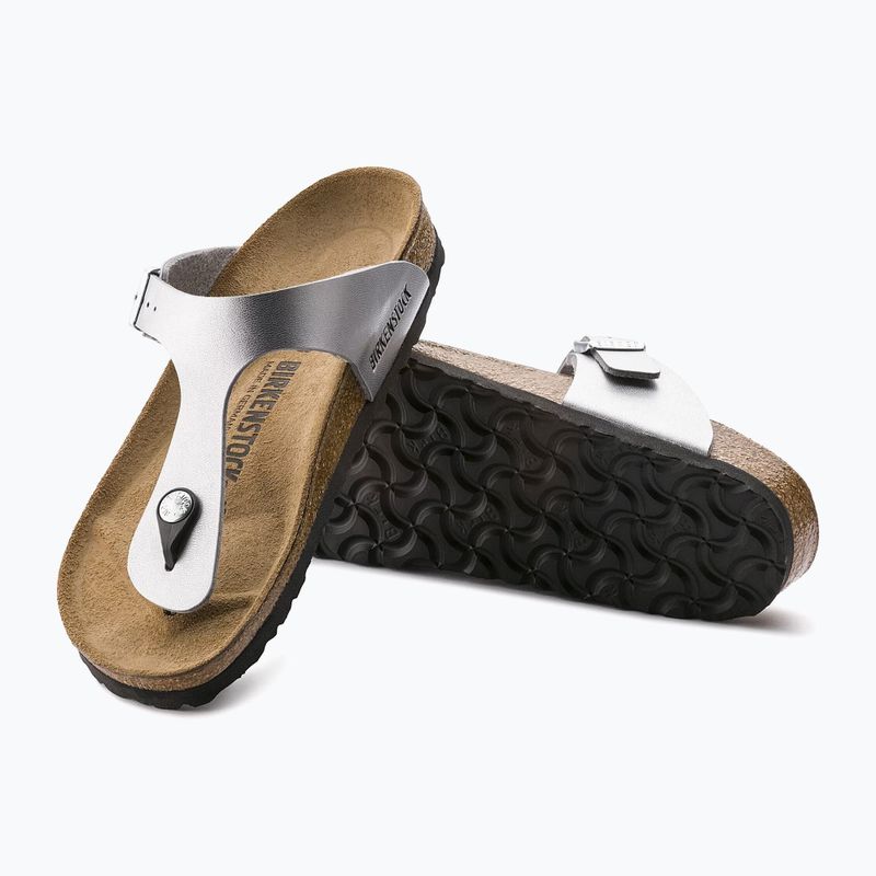 Джапанки BIRKENSTOCK Gizeh Birko-Flor Narrow silver 5