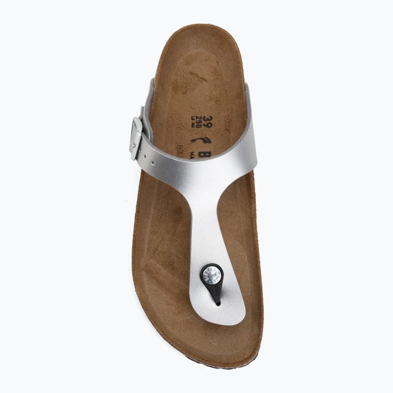 Джапанки BIRKENSTOCK Gizeh Birko-Flor Narrow silver 5