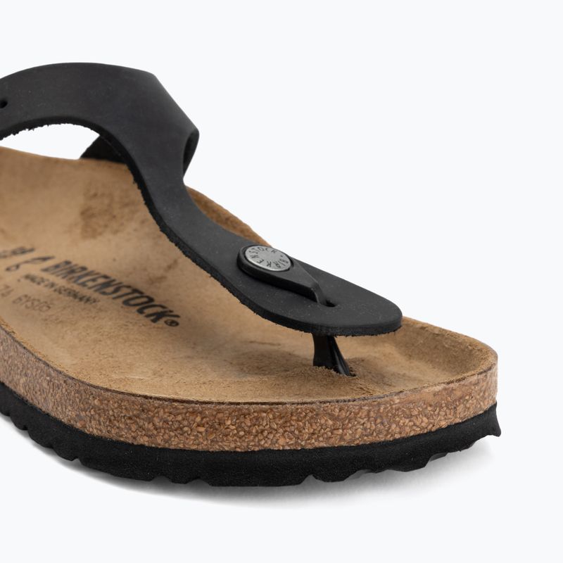 Чехли BIRKENSTOCK Gizeh Oiled Leather black 7