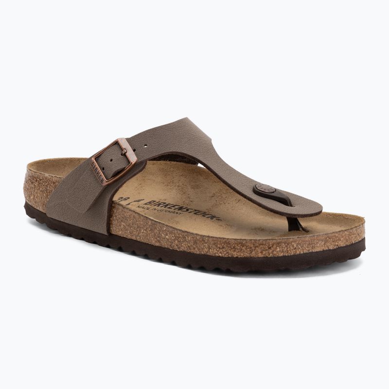 Чехли BIRKENSTOCK Gizeh Birkibuc Narrow mocca