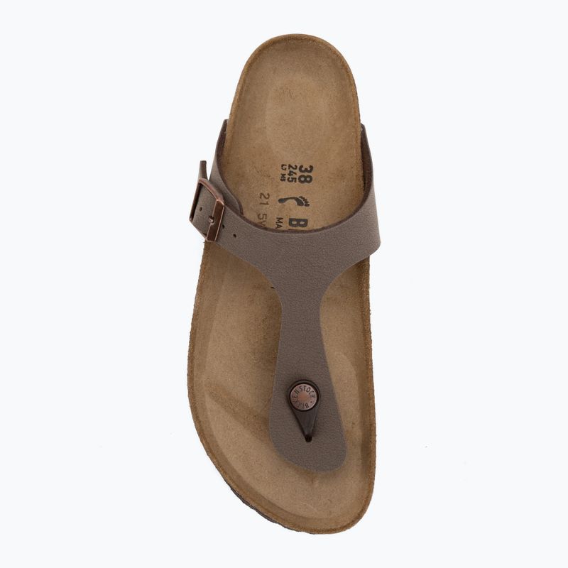 Чехли BIRKENSTOCK Gizeh Birkibuc Narrow mocca 5