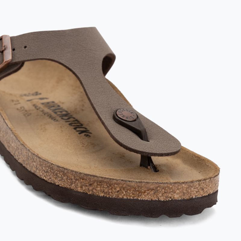 Чехли BIRKENSTOCK Gizeh Birkibuc Narrow mocca 7