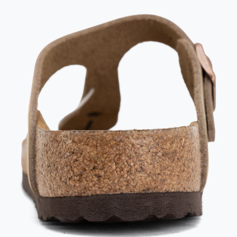 Чехли BIRKENSTOCK Gizeh Oiled Leather tabacco brown 6