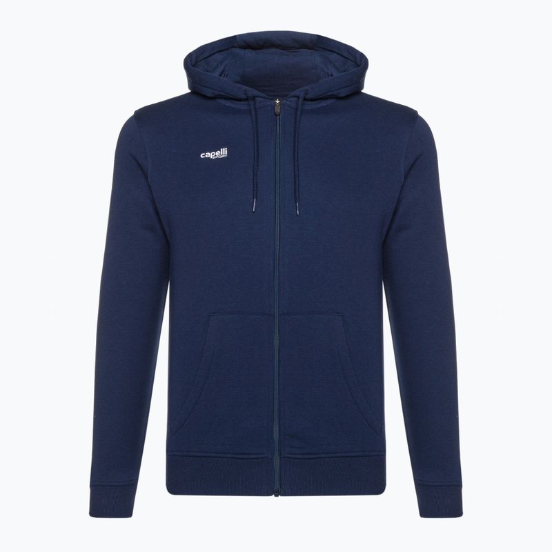 Мъжки Capelli Basics Adult Zip Hoodie футболен суитшърт navy